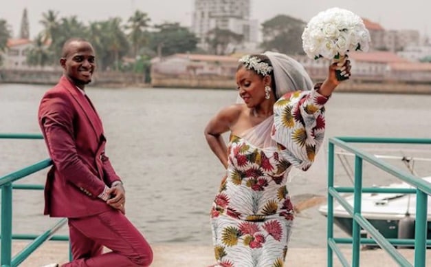 Ankara bridal gown