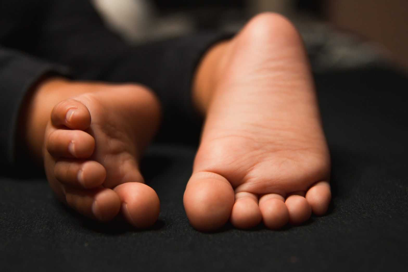 Black baby feet