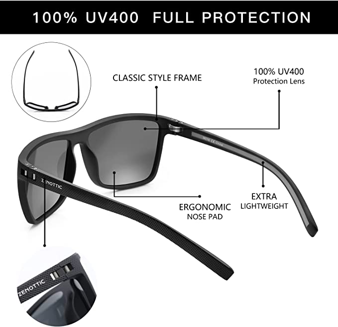 ZENOTTIC Polarized Sunglasses for Men