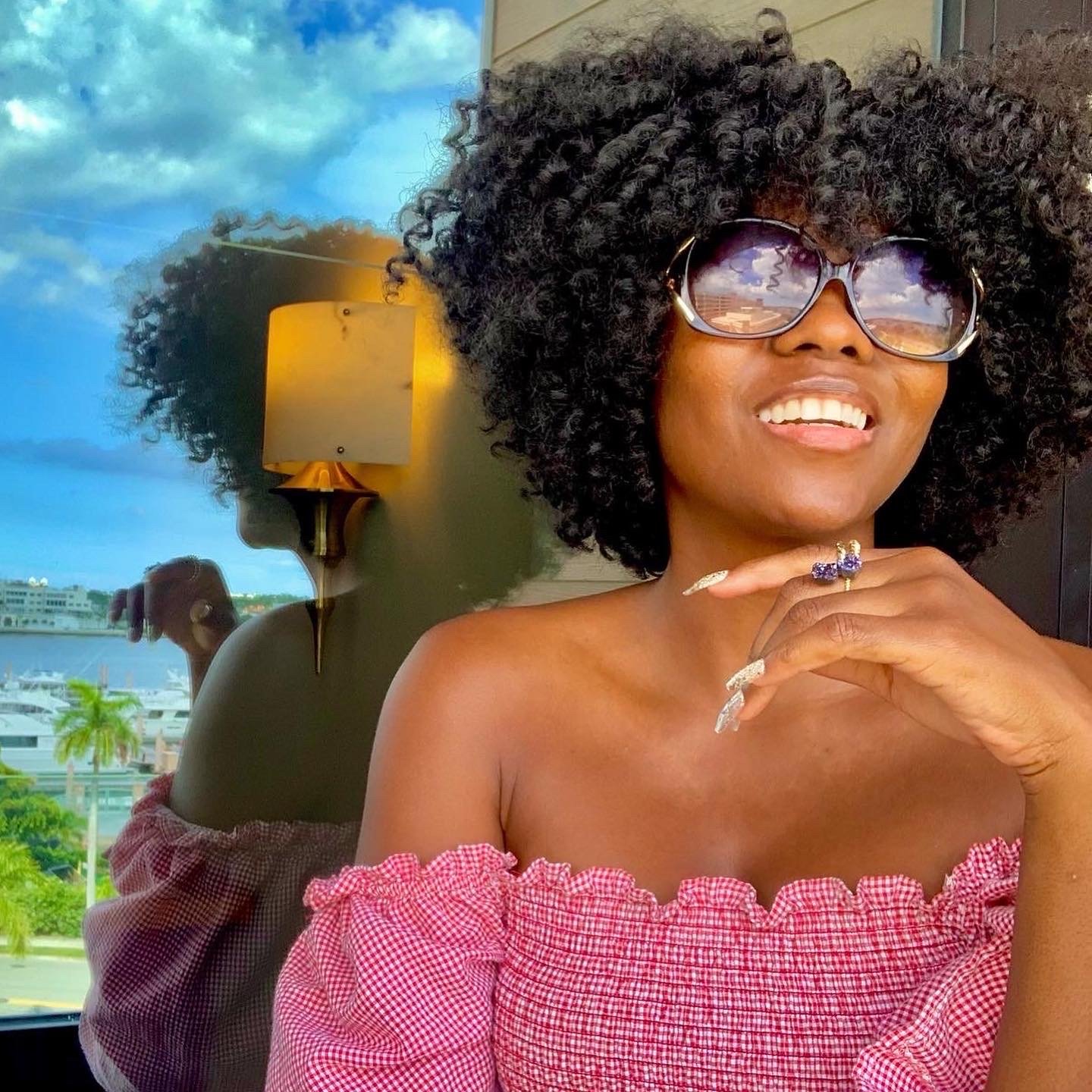Patrice J. Williams in affordable Amazon dress - airport outfit inspiration