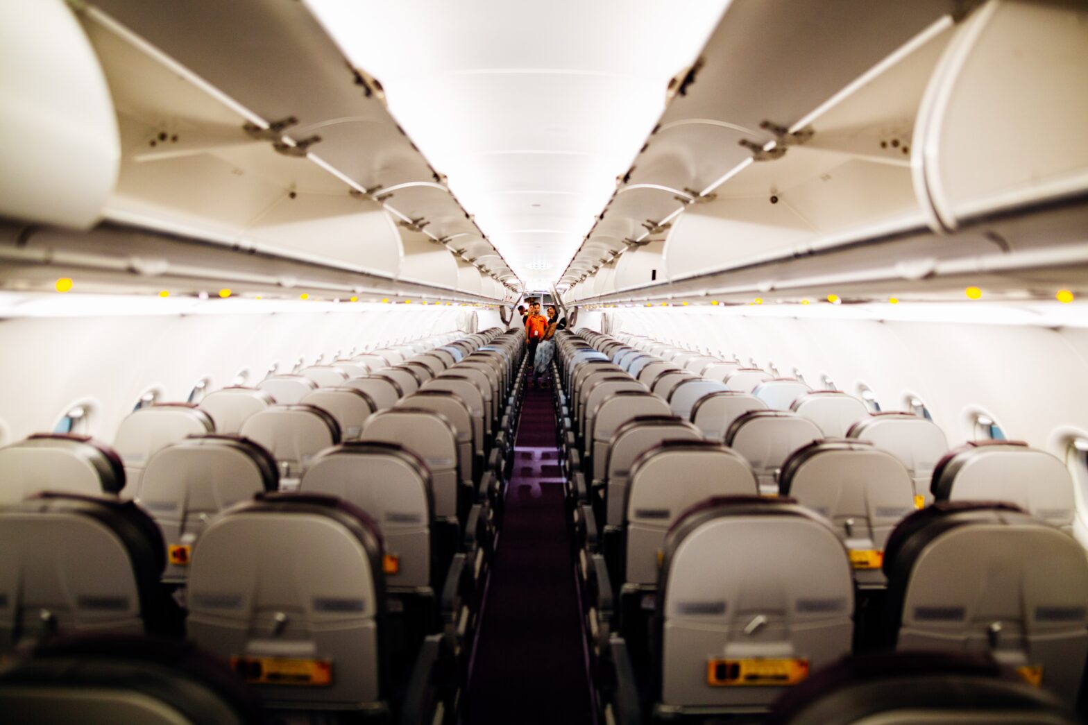 empty plane interior