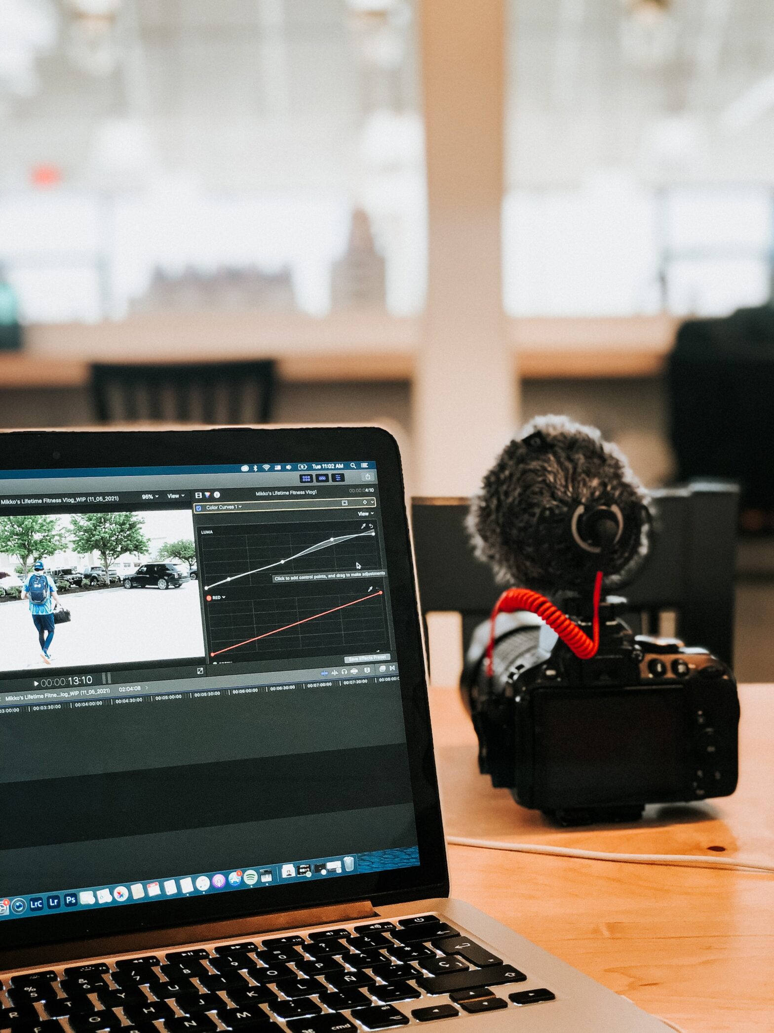 camera sitting on desk