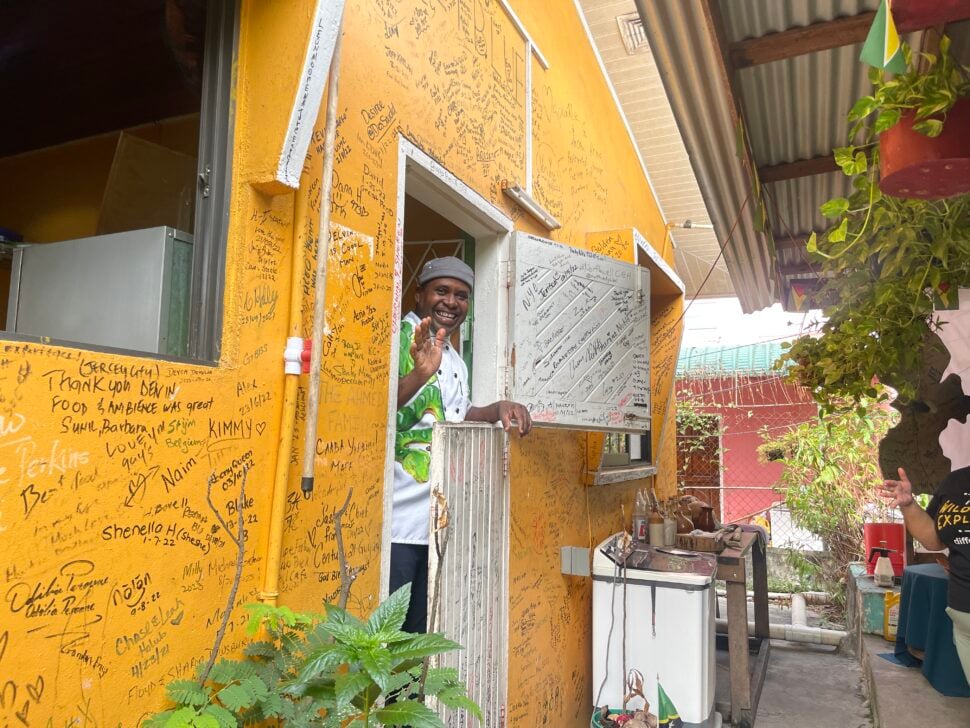 Delven Adams, owner of Backyard Cafe.