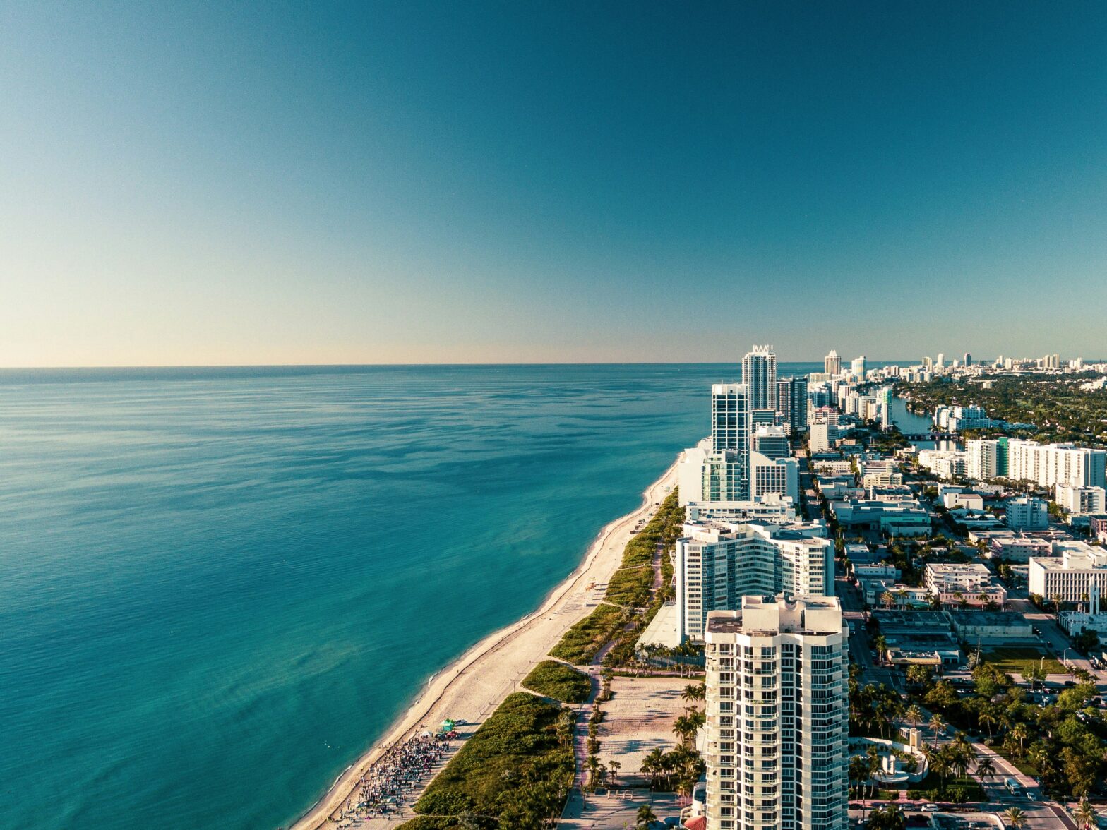 Miami, Florida, beachfront.
