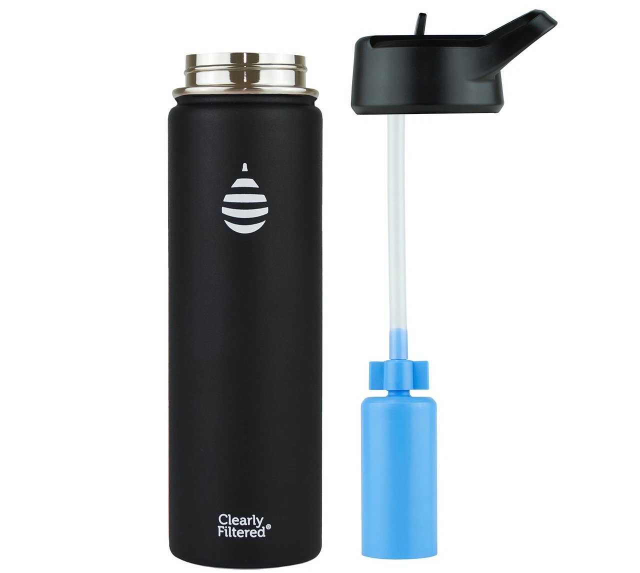 Stainless Steel Filtered Water Bottle