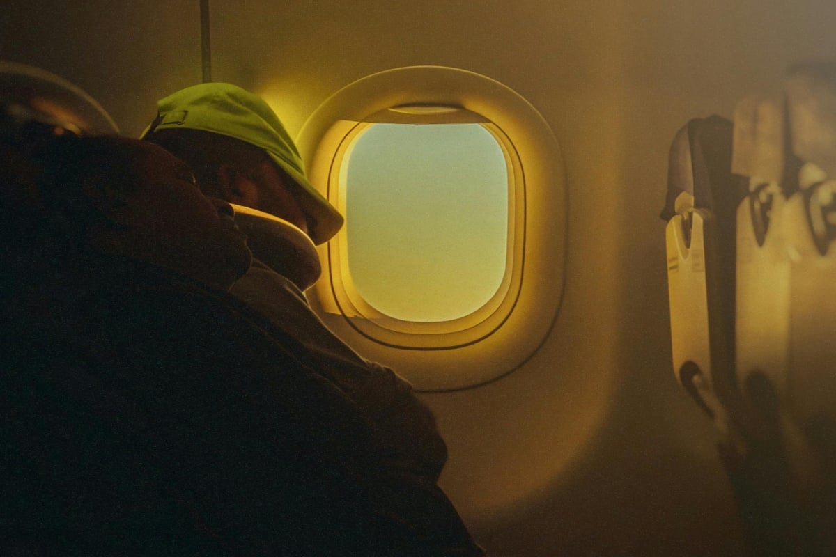 Sleeping Inside an Airplane