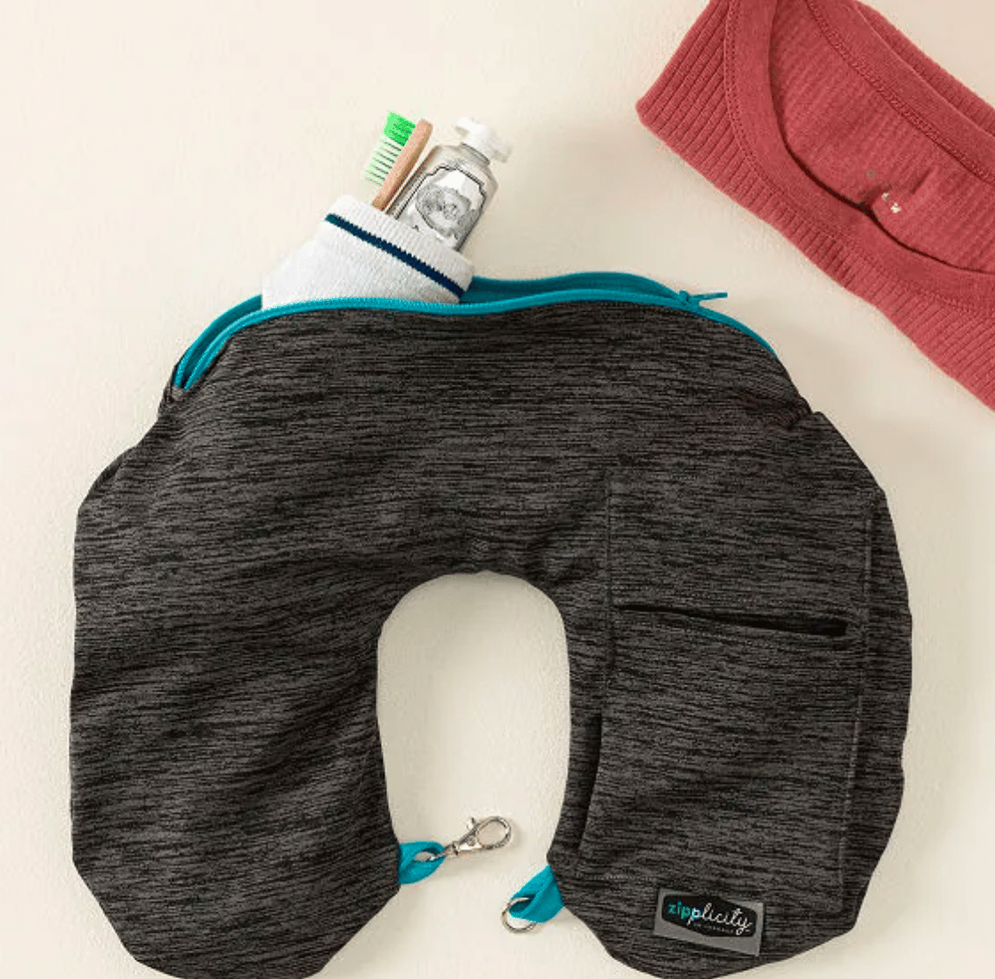 Secret Luggage Travel Pillow by Amber Waldeier