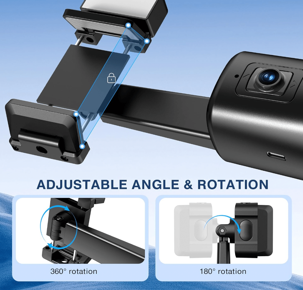 Jiangler Auto Face Tracking Tripod 360° Rotating Phone Stand