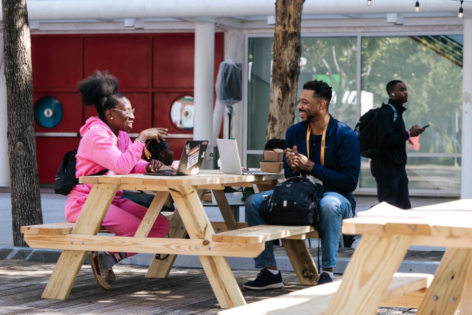 people sitting at AfroTech