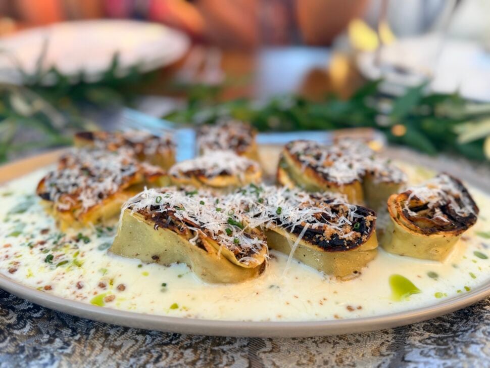 Mushroom & Ricotta Rotolo Second Course Sacramento Tower Bridge Dinner 2026