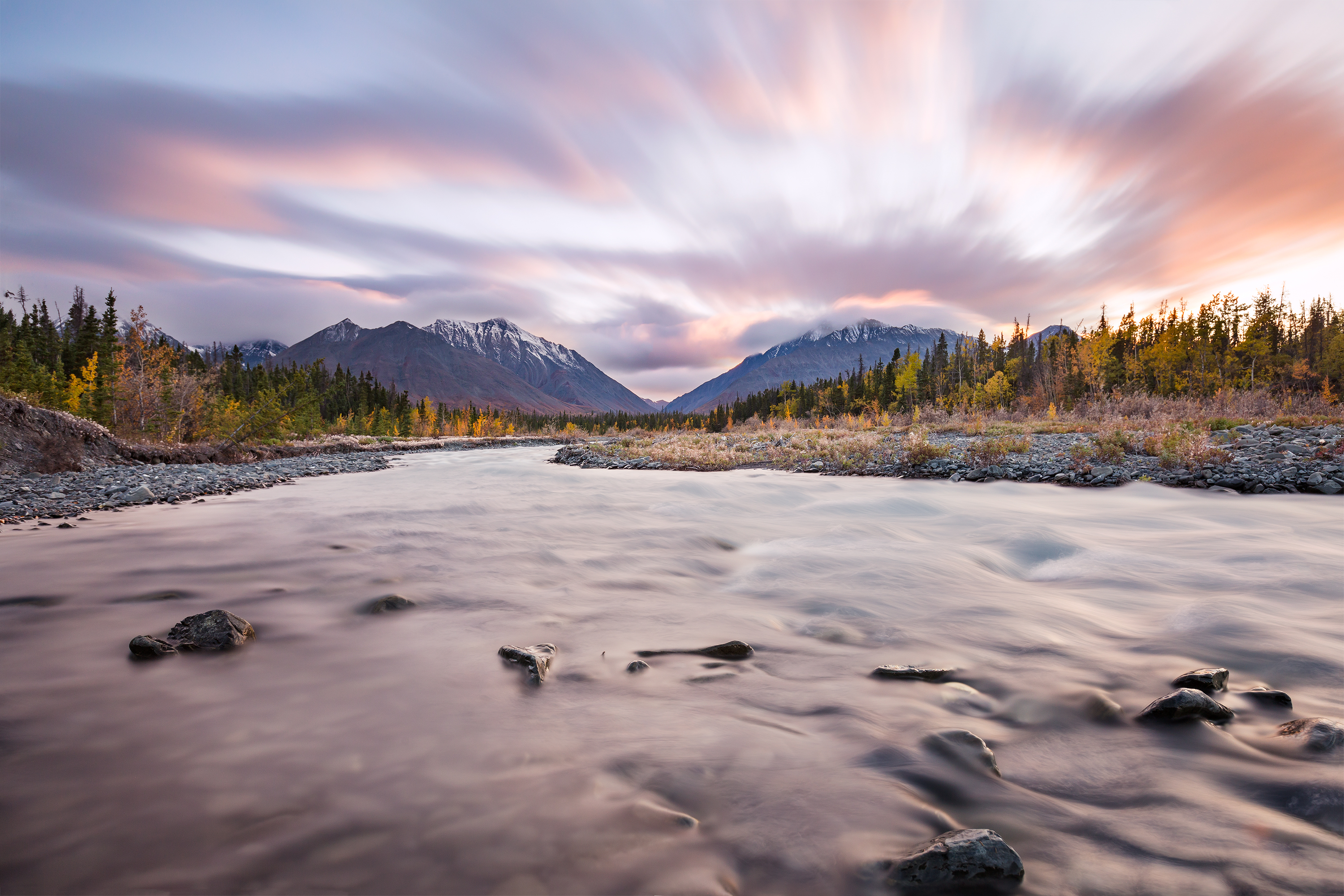 canada-wild yukon Kluane - Quill Creek Sunset