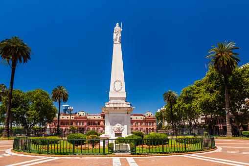 The Piramide de Mayo, located at the hub of the Plaza de Mayo, is the oldest national monument in the City of Buenos Aires. - Best Urban Adventures in Latin America