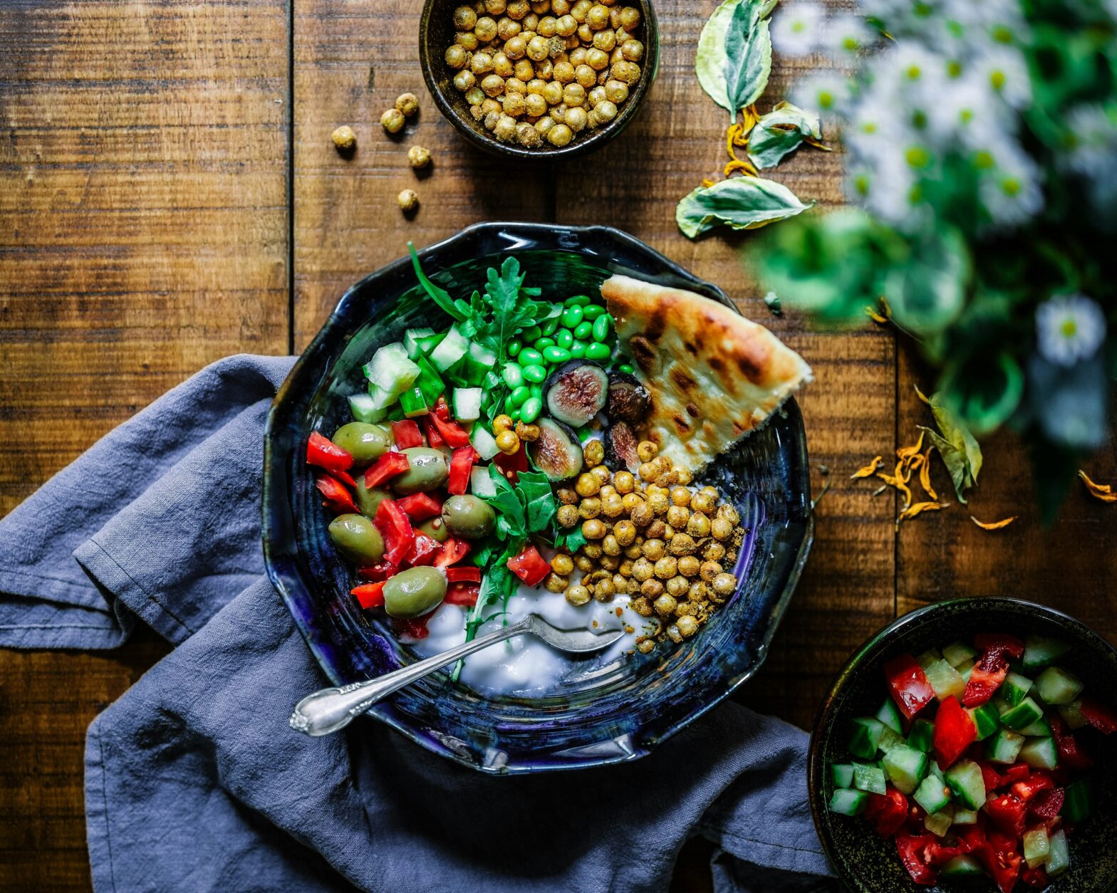 A spread of food.