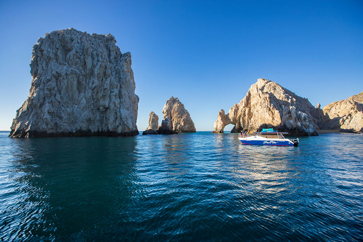 Los Cabos rock structures in the ocean