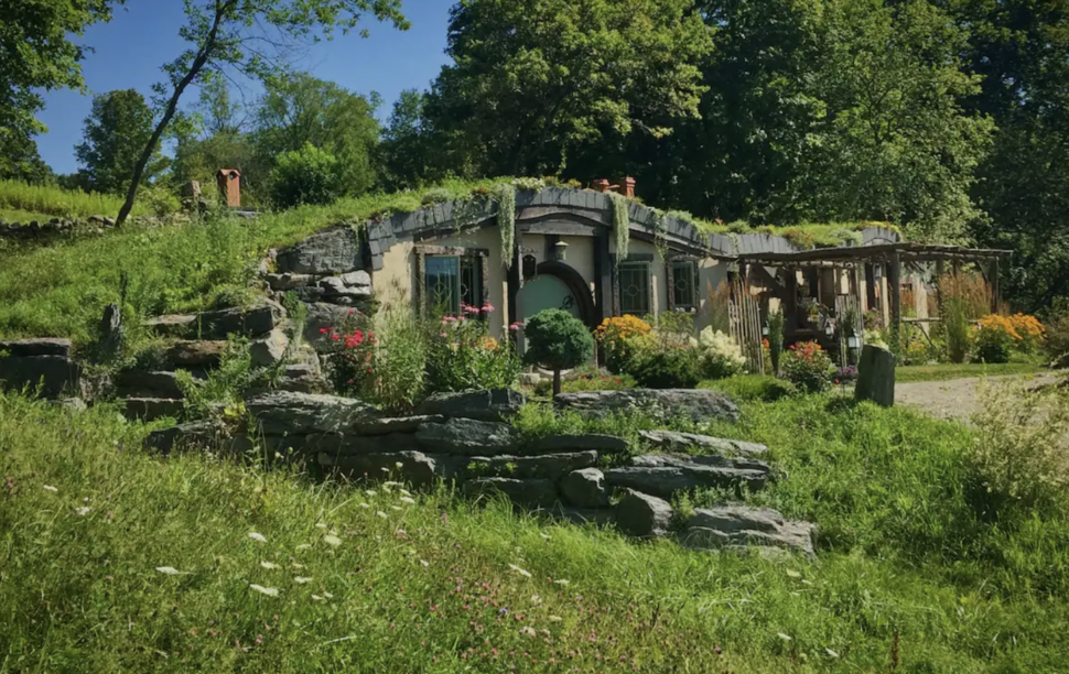 Outside the Hobbit Hole Vermont