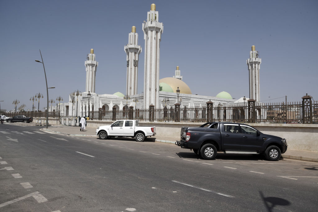 Massalikul Jinaan Mosque in Dakar, Senegal.