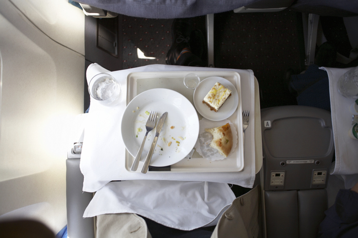 dining on the plane