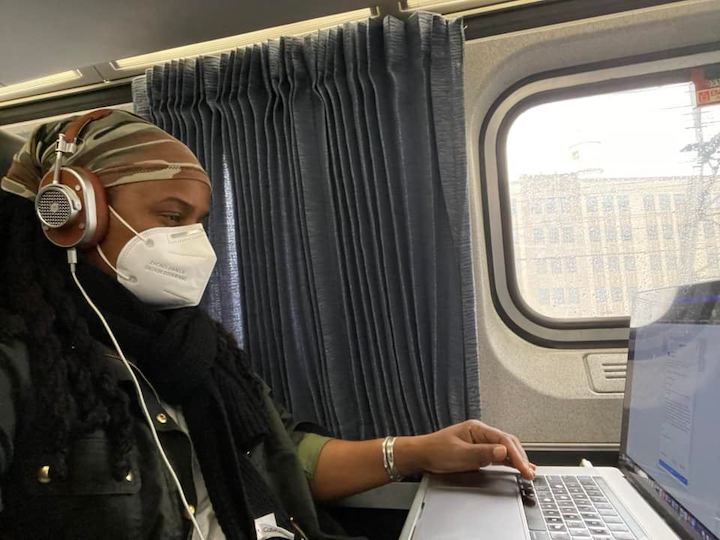 Amtrak passenger