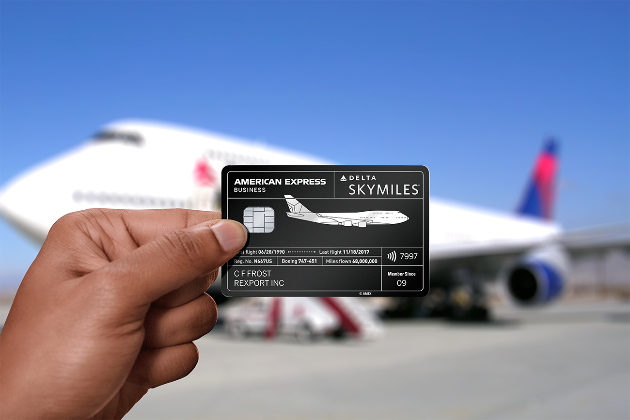 American Express And Delta Air Lines Unveil The First-Ever Credit Card Made From A Boeing 747