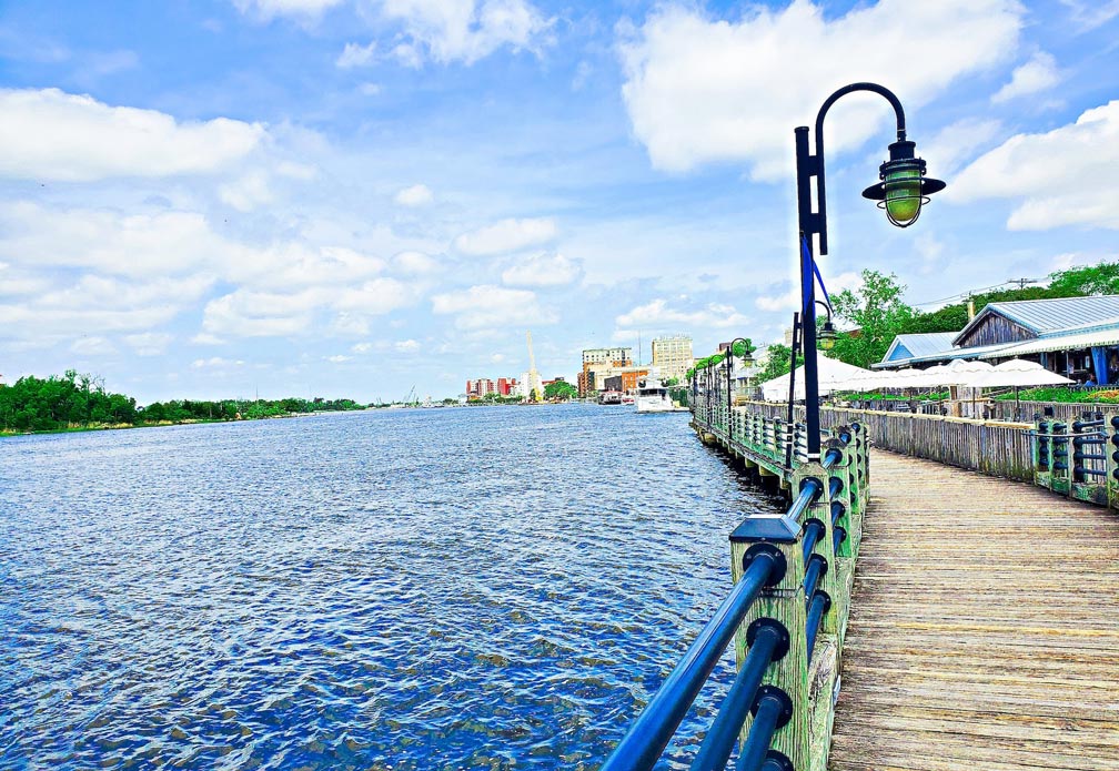 Cape Fear River in Wilmington North Carolina