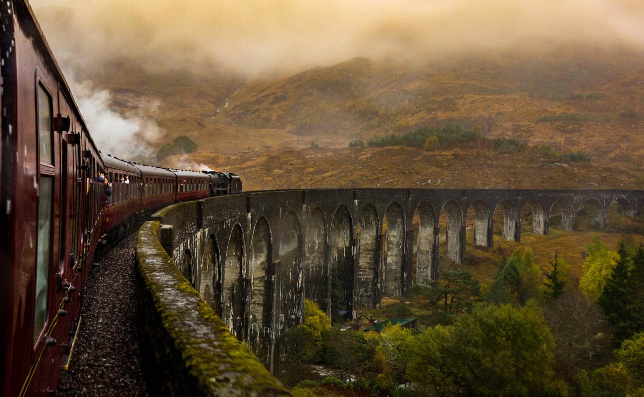 old train as a representation of the orient express