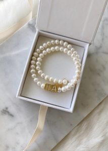 Ten Wilde Pave Pearl Initial Choker