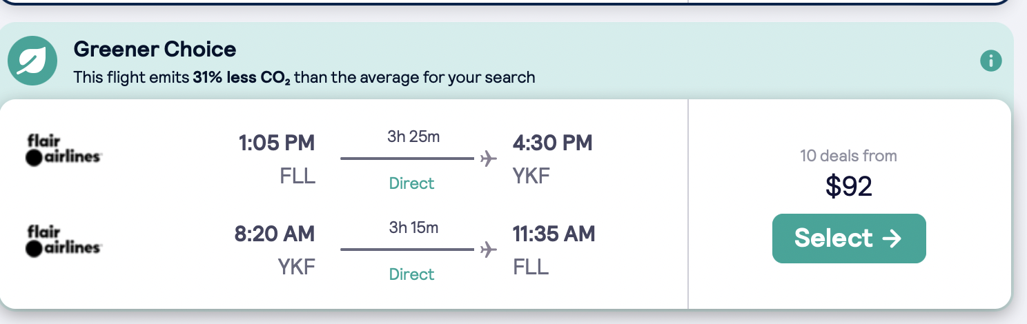 Fort Lauderdale To Toronto March 2023