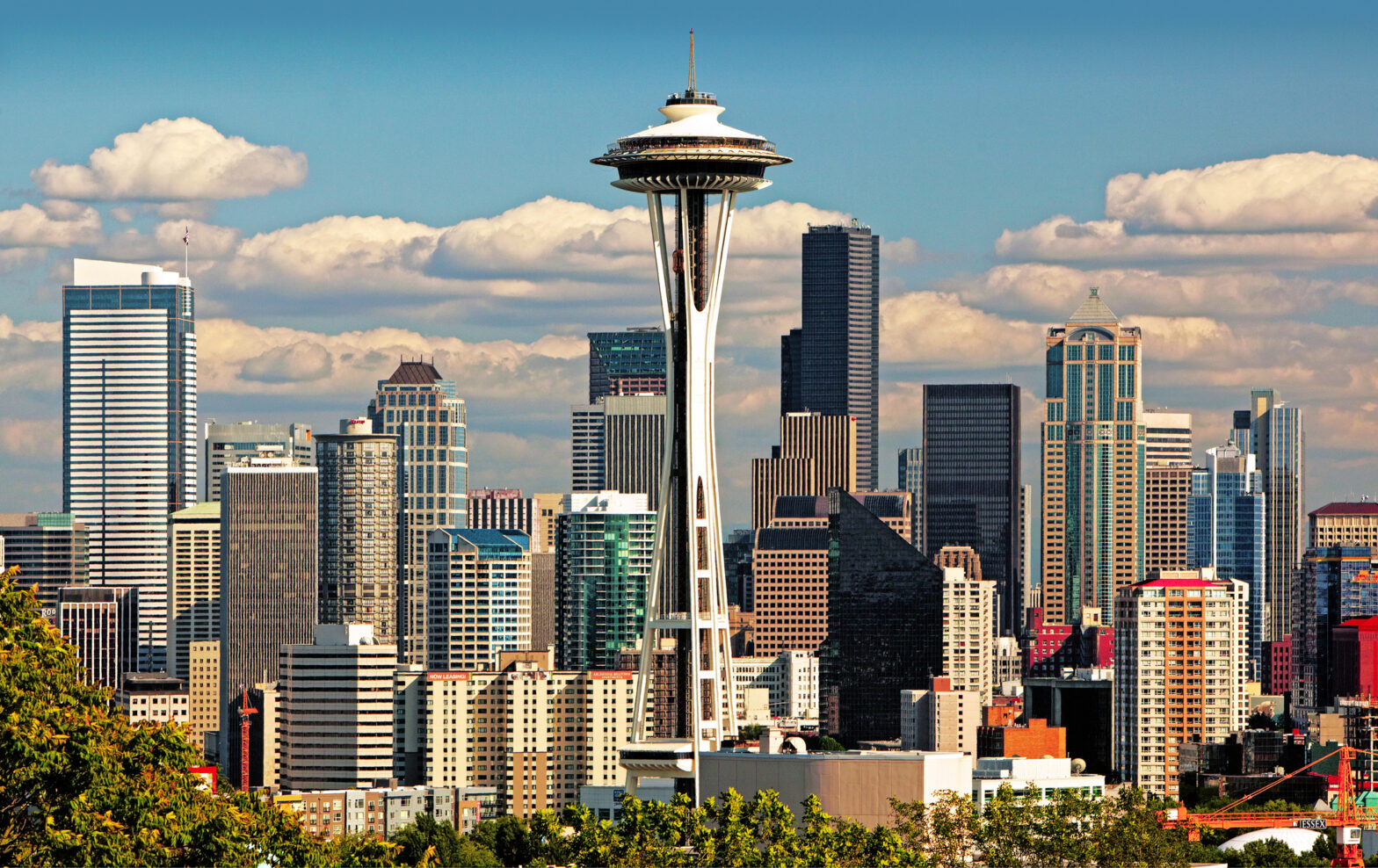 Check out these Free Things To Do in Seattle. Pictured: Seattle Washington skyline