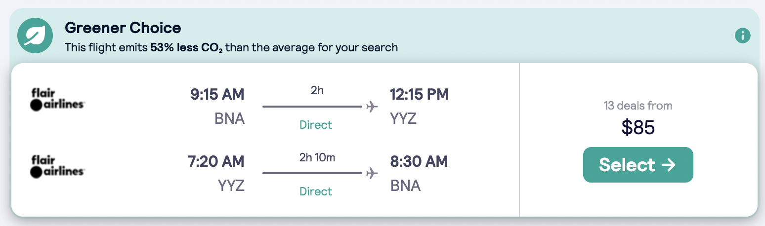 Nashville To Toronto