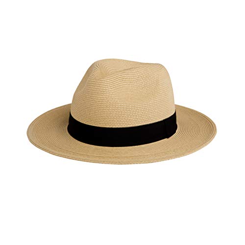 Pineapple and Star Straw Fedora Beach Hat