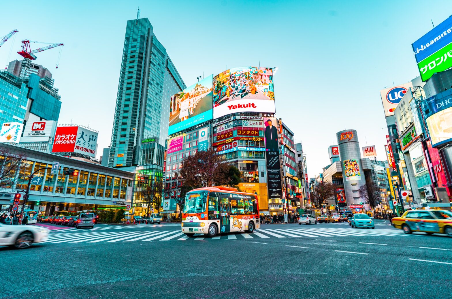 street view of Tokyo - the largest city in the world.