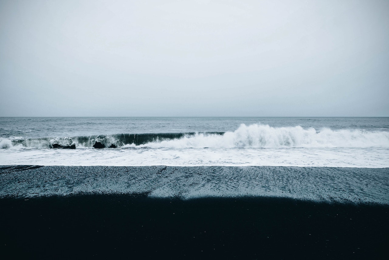 black sand beach in Puerto Rico