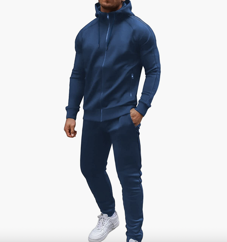 Men's Tracksuit with Zipper Pocket