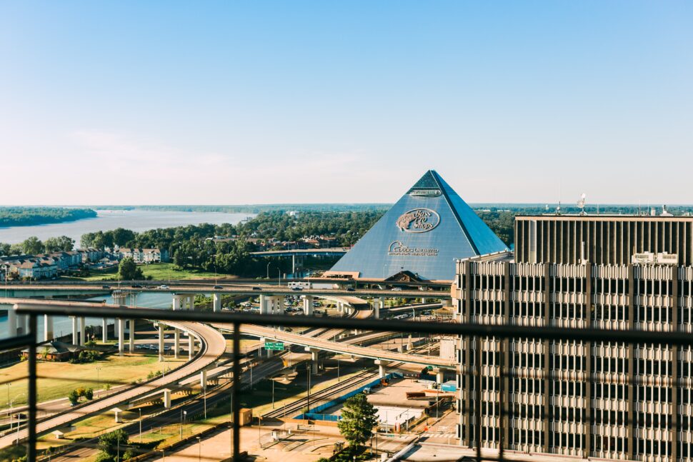 pyramid building in Memphis where A Tour of Possibilities is located - Black History Tour Companies