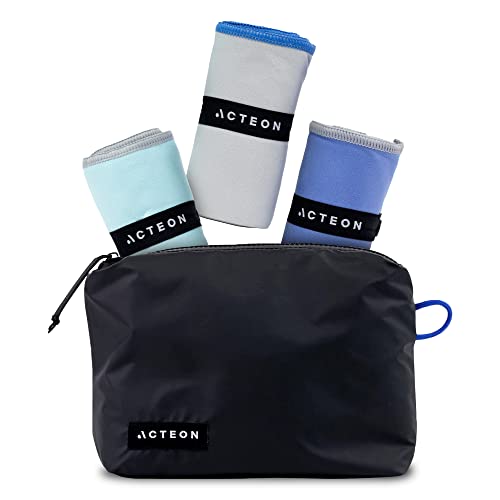 Acteon Microfiber Gym Towel & Wet Bag Travel Set