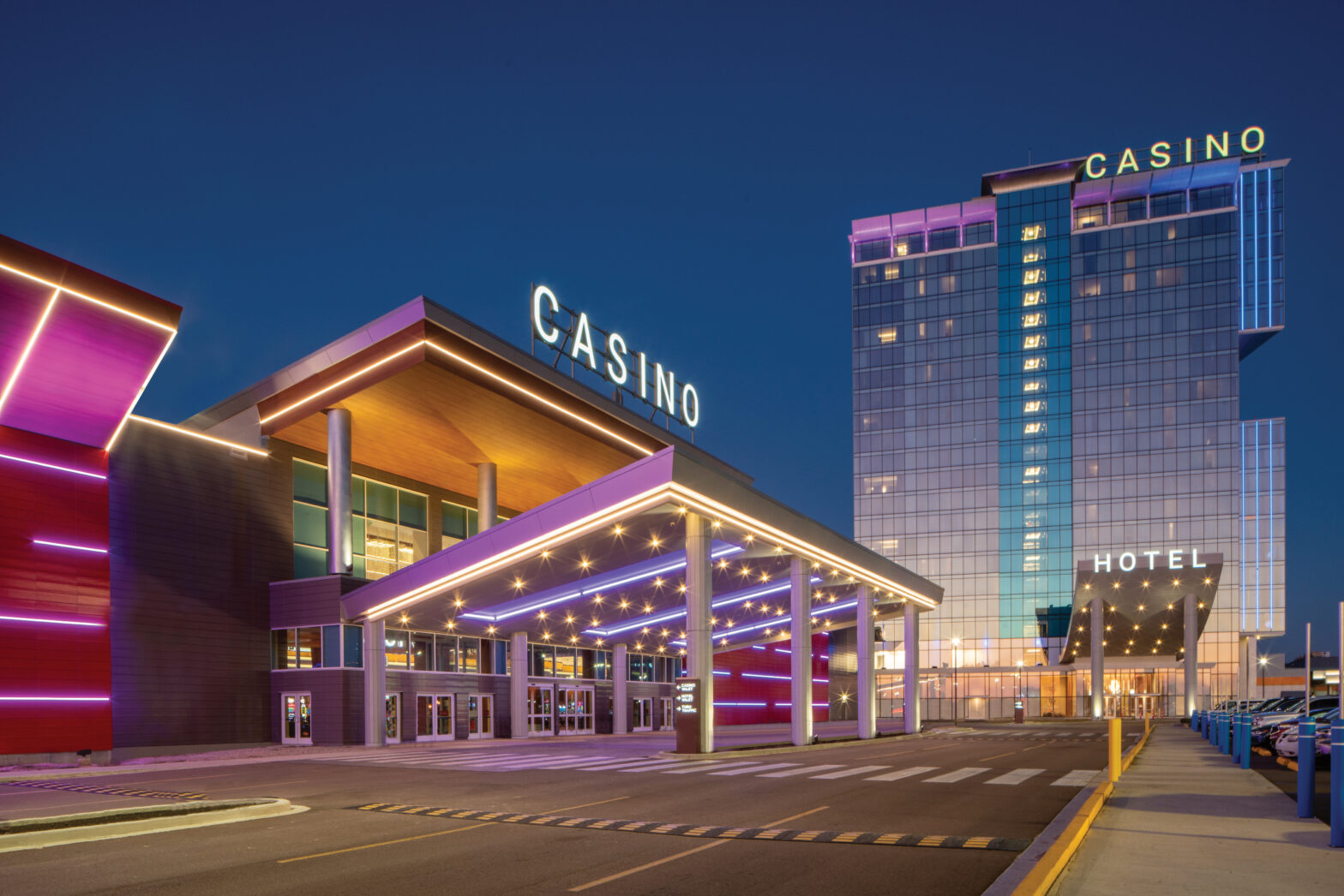 Exterior view of Southland Casino hotel