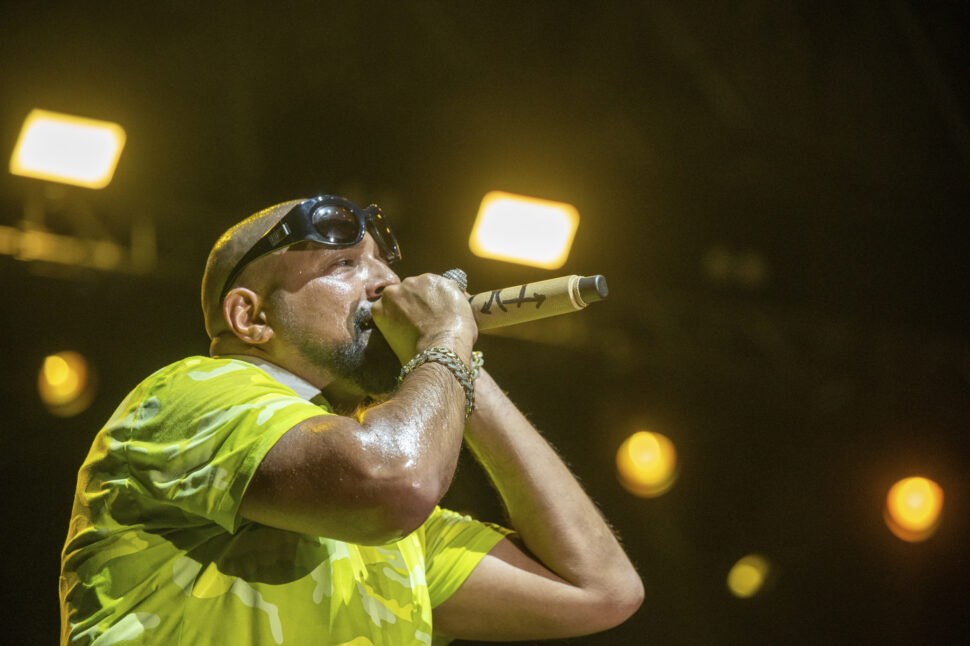 Dancehall and reggae artist Sean Paul performing at the Out of this World Music Fest in Cayman Islands