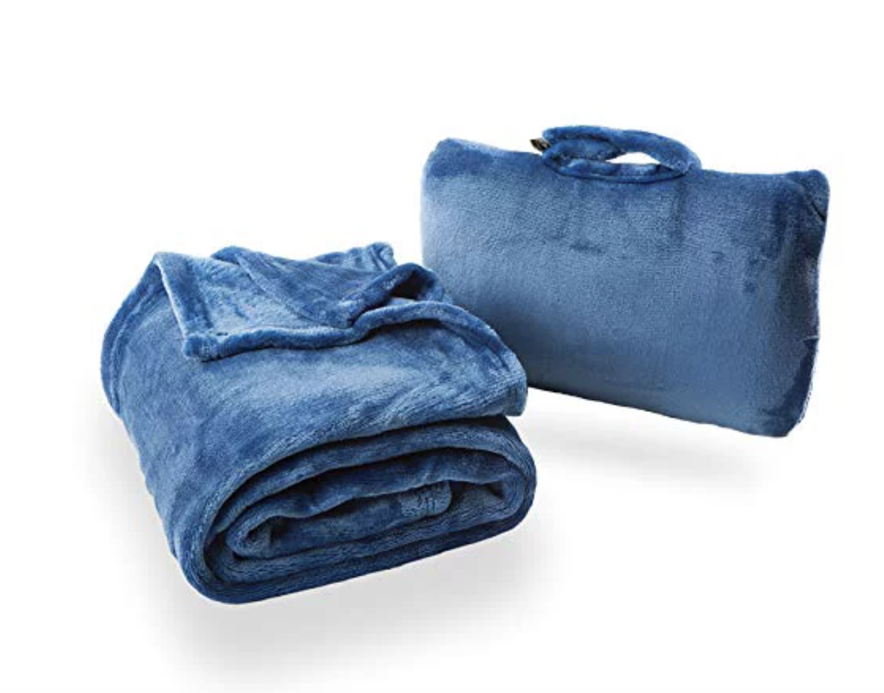 Cabeau Fold n Go Travel and Throw Blanket