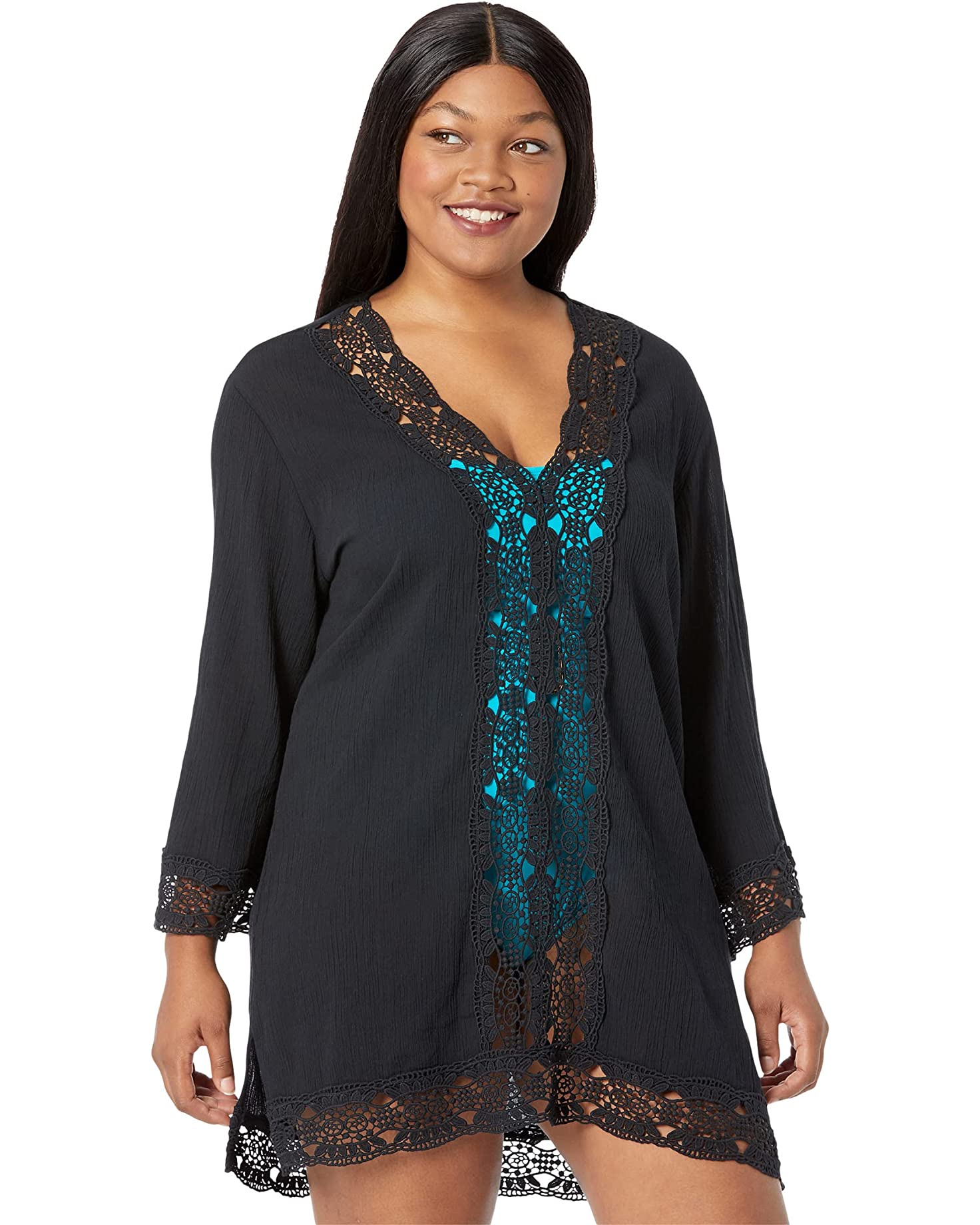 La Blanca Island Fare V-Neck Tunic Cover-Up