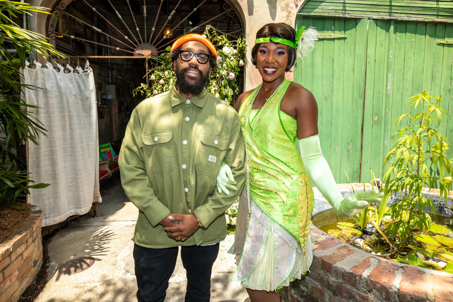 PJ Morton with Princess Tiana