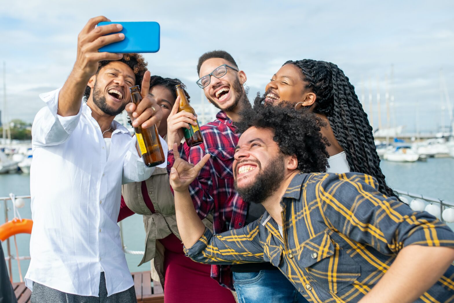 Group of Friends Posing for Photo