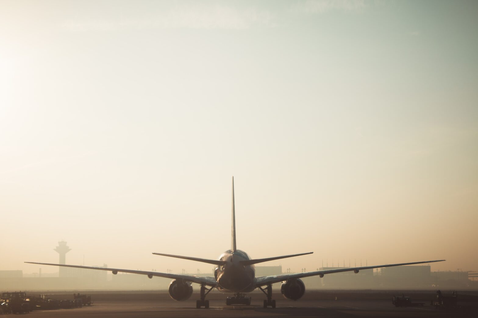 Delta plane on runway