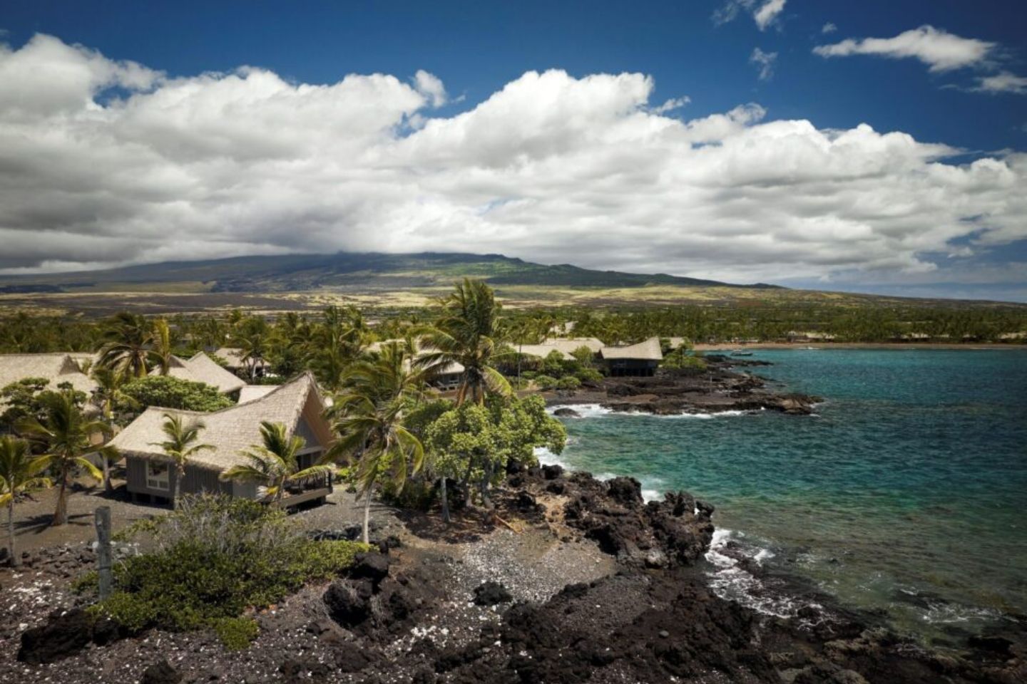 Kona Village aerial view of resort