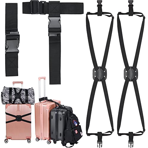 Saintrygo 4 Pack Luggage Straps Set