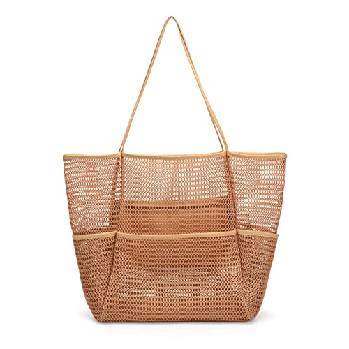 Tainehs Mesh Beach Tote Bag