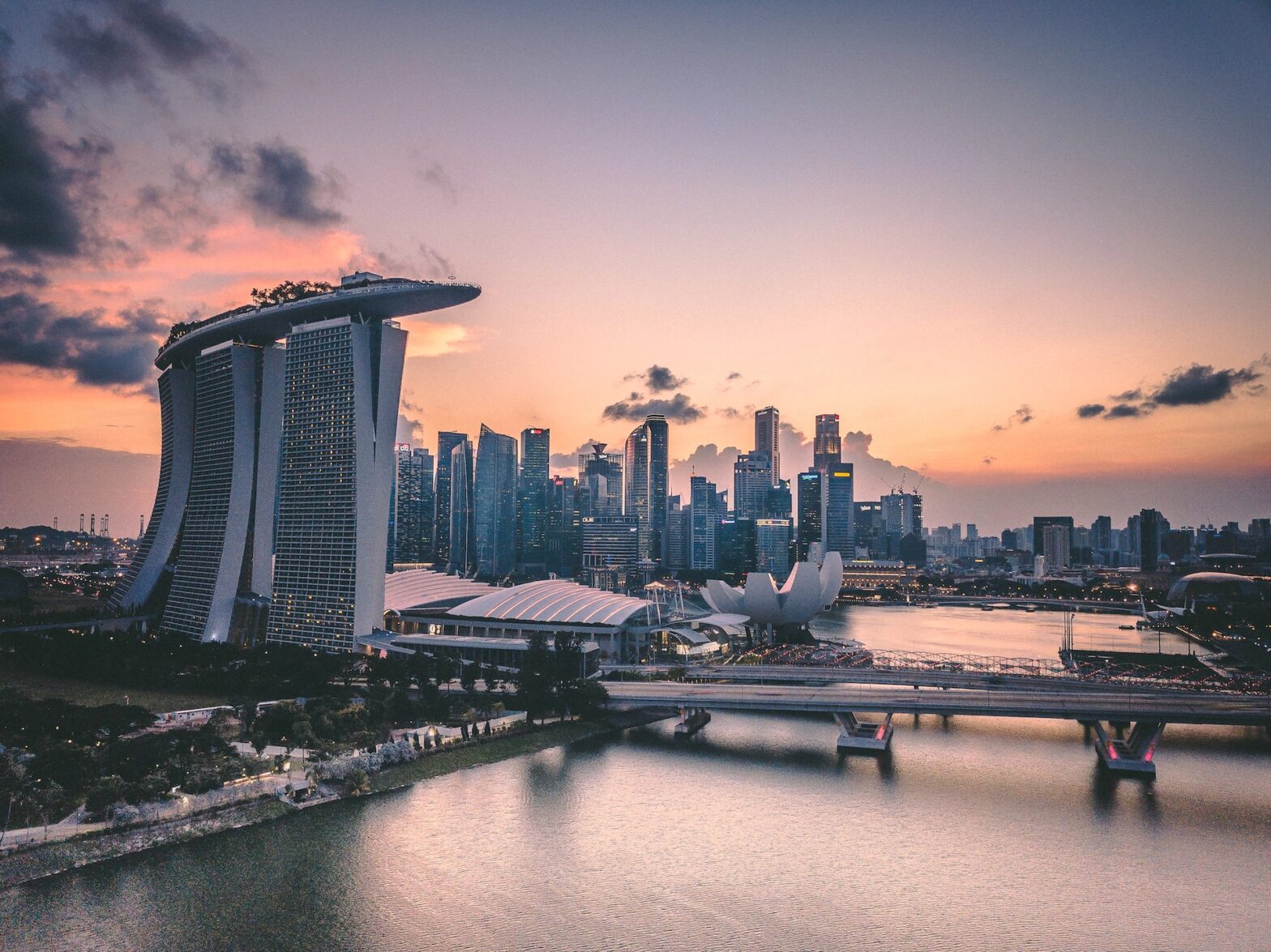 Singapore, one of the richest cities in the world.