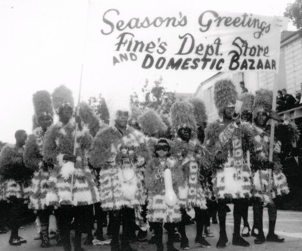 Arlene Nash Ferguson as a child during Junkanoo on Bay Street