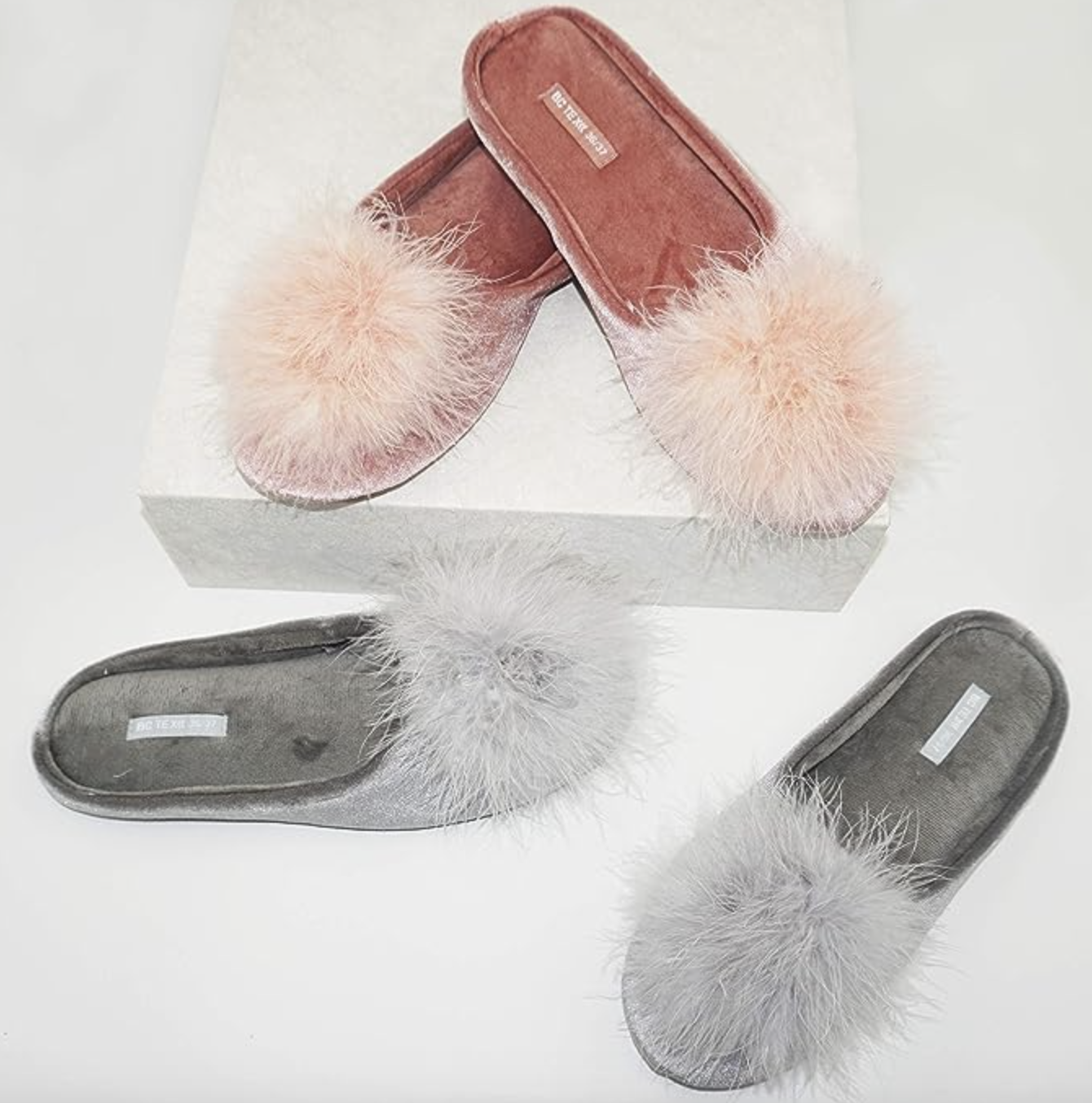 BCTEX COLL Velvet Memory Foam Slippers