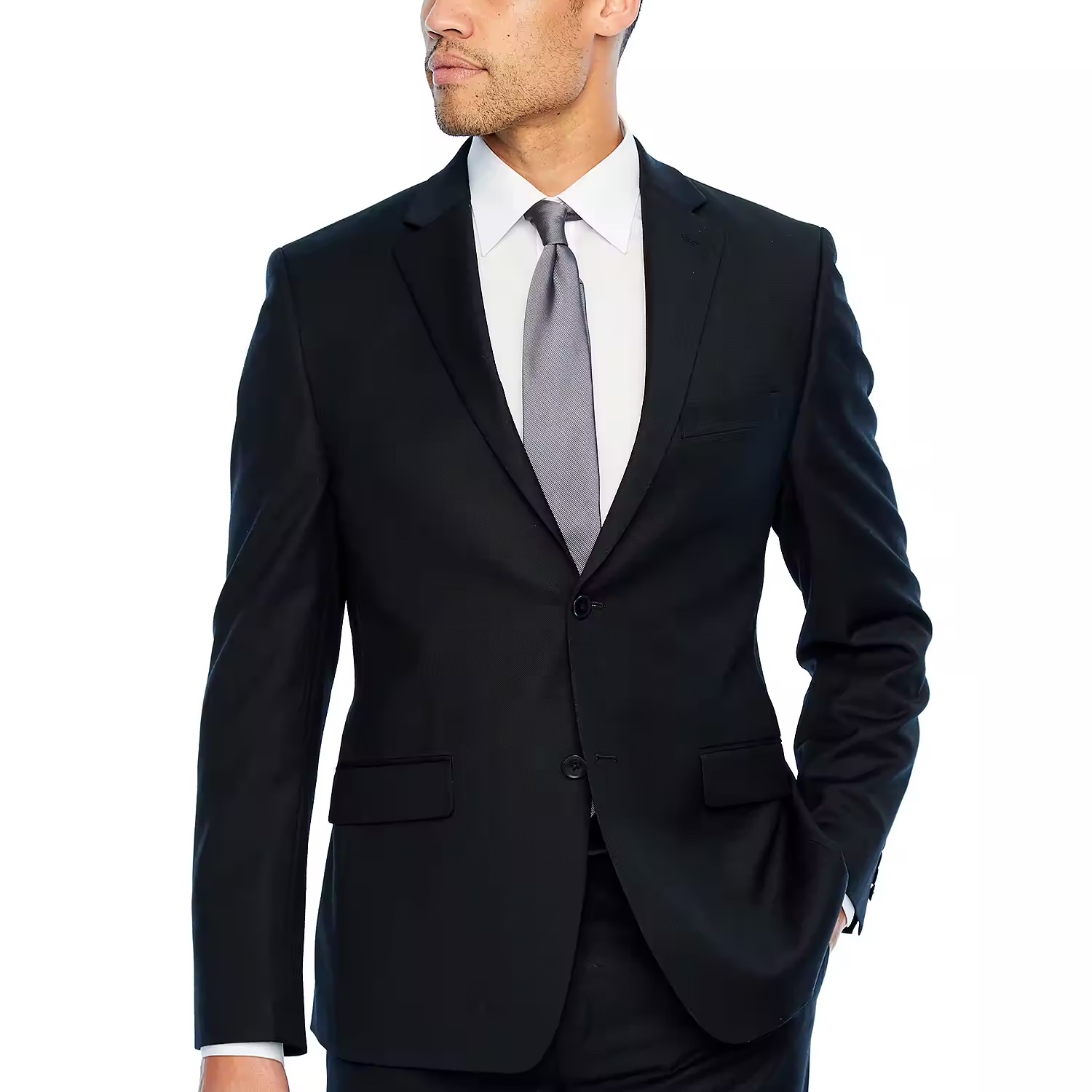 Mens Stretch Fabric Slim Fit Suit Jacket