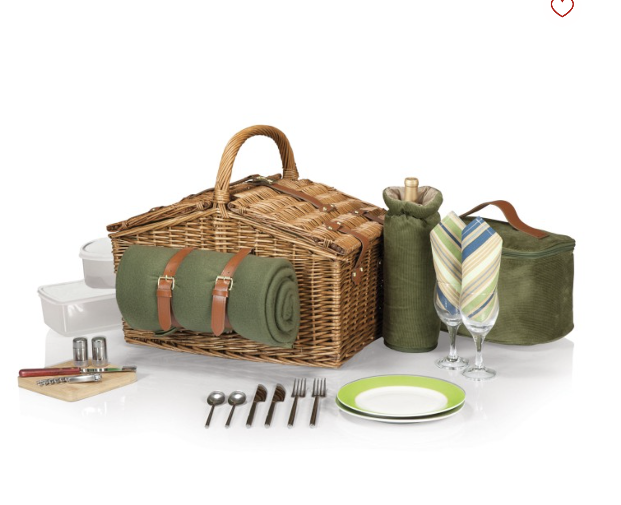 Williams Sonoma Sage Picnic Basket